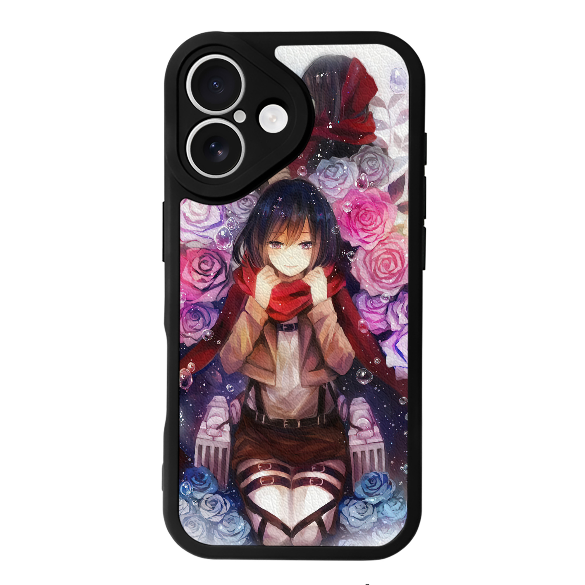（画像用） 進撃の巨人 Attack on Titan 【iPhone 16シリーズ対応】シリコンスマホケース（レザー調） 材質：シリコン